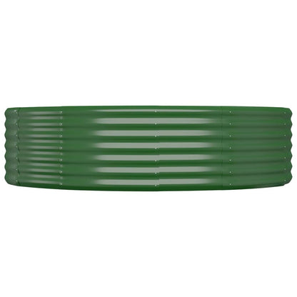 Plantenbak 214x140x36 cm gegalvaniseerd staal groen