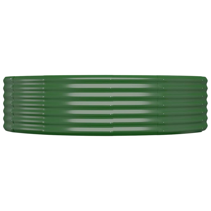 Plantenbak 214x140x36 cm gegalvaniseerd staal groen