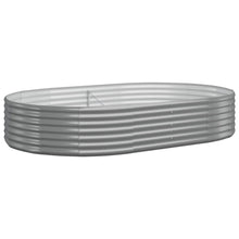 Plantenbak 214x140x36 cm gegalvaniseerd staal grijs