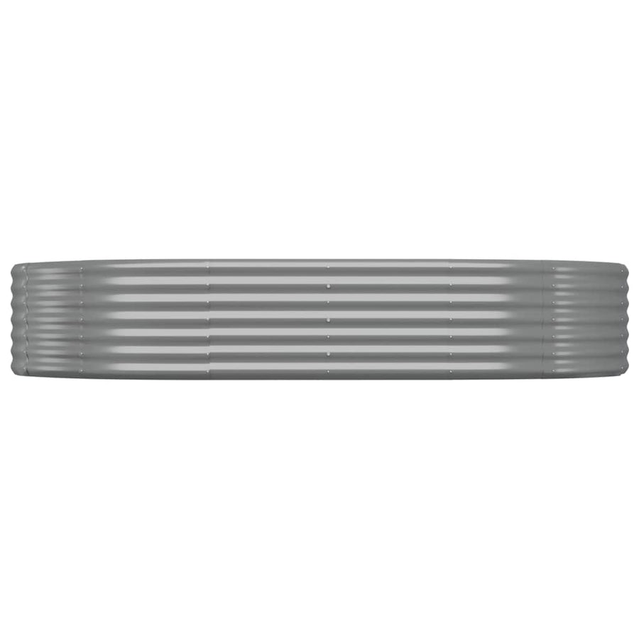 Plantenbak 214x140x36 cm gegalvaniseerd staal grijs