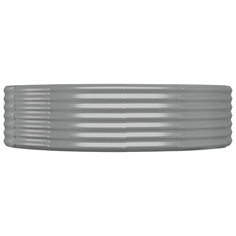 Plantenbak 214x140x36 cm gegalvaniseerd staal grijs