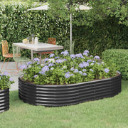 Plantenbak 214x140x36 cm staal antraciet
