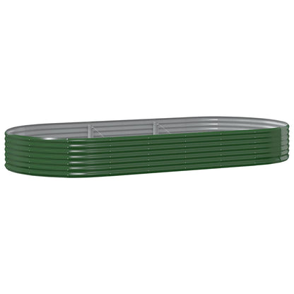Plantenbak 296x140x36 cm gegalvaniseerd staal groen