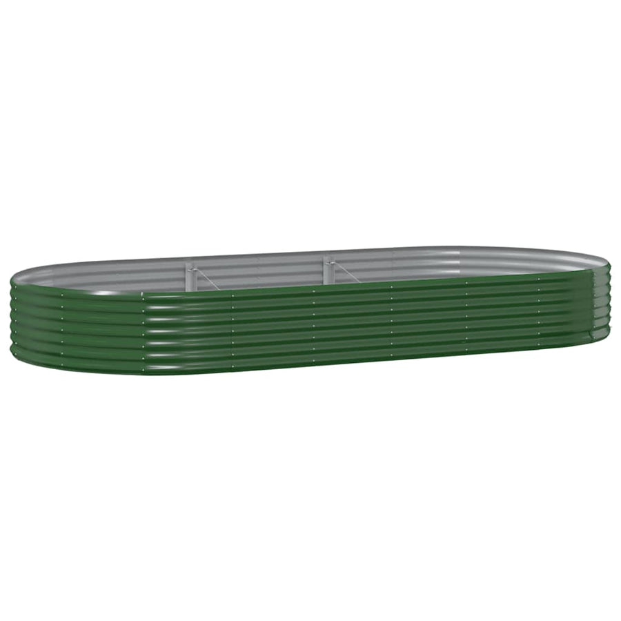 Plantenbak 296x140x36 cm gegalvaniseerd staal groen