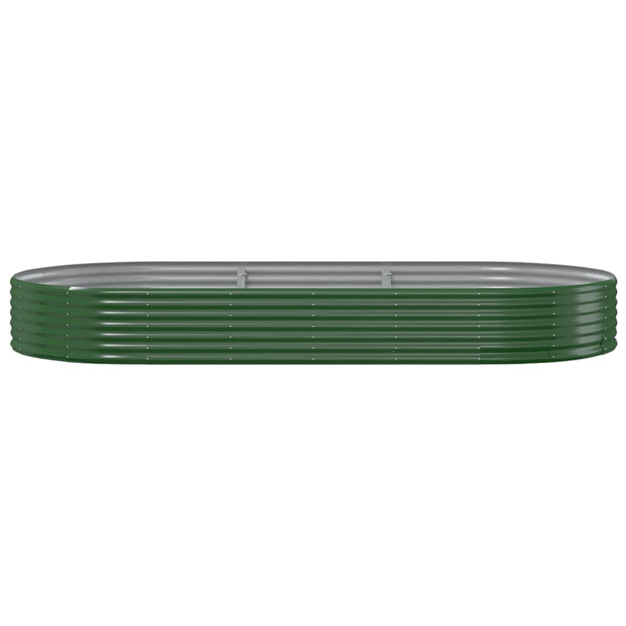 Plantenbak 296x140x36 cm gegalvaniseerd staal groen