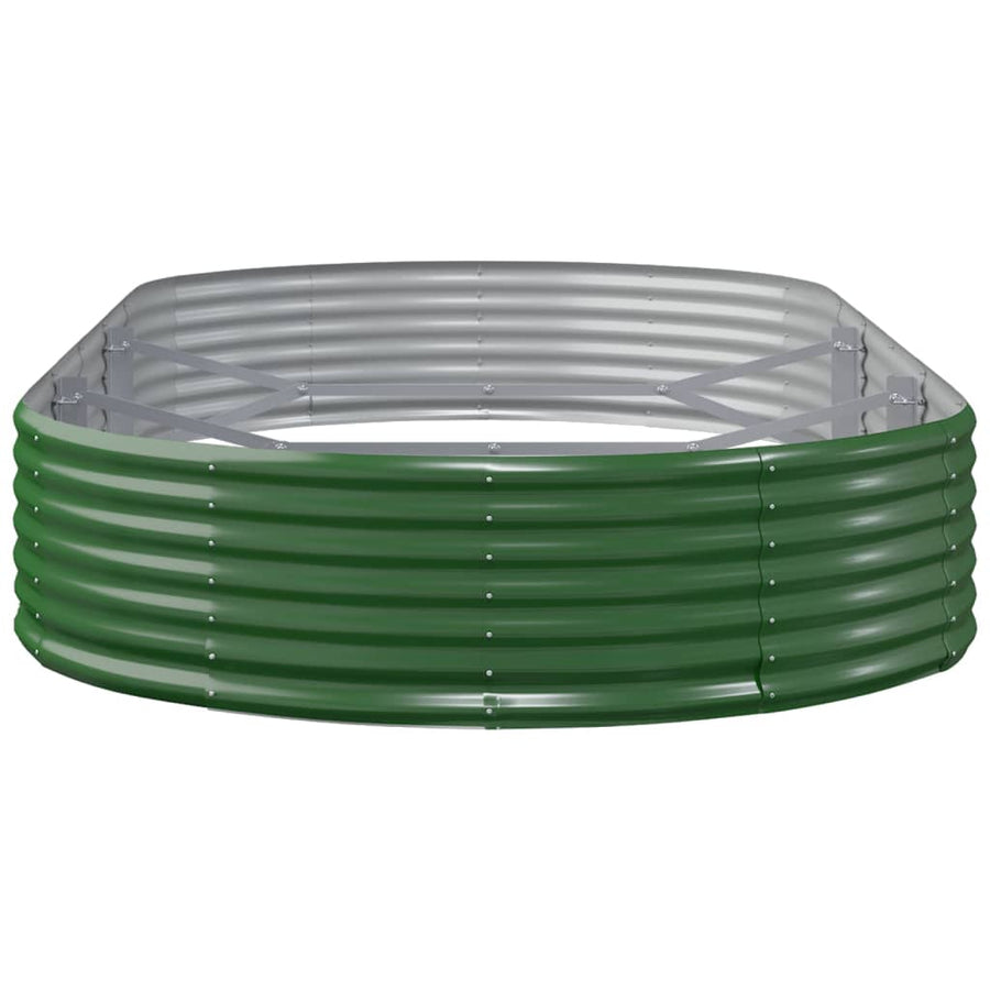 Plantenbak 296x140x36 cm gegalvaniseerd staal groen