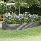 Planter 296x140x36 cm galvanized steel grey
