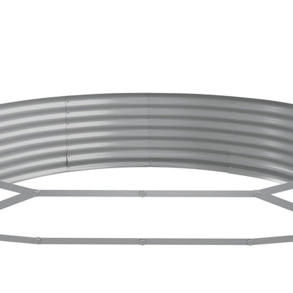 Plantenbak 373x140x36 cm gegalvaniseerd staal grijs