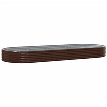 Plantenbak 373x140x36 cm gegalvaniseerd staal bruin