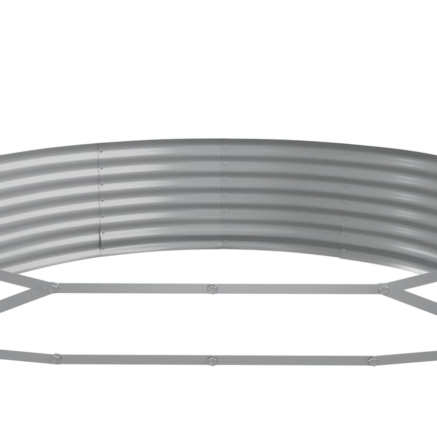 Plantenbak 373x140x36 cm gegalvaniseerd staal bruin