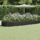 Plantenbak 373x140x36 cm gegalvaniseerd staal antraciet