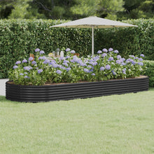 Plantenbak 373x140x36 cm gegalvaniseerd staal antracietkleurig