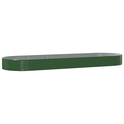 Plantenbak 450x140x36 cm gegalvaniseerd staal groen