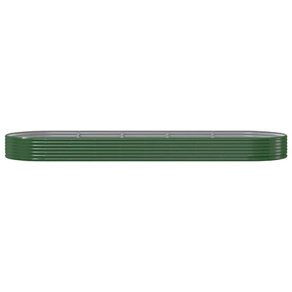 Plantenbak 450x140x36 cm gegalvaniseerd staal groen