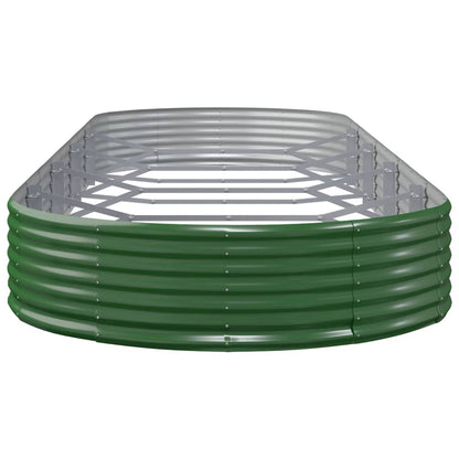 Plantenbak 450x140x36 cm gegalvaniseerd staal groen