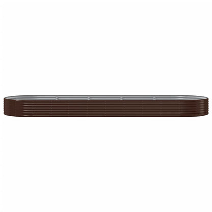 Plantenbak 450x140x36 cm gegalvaniseerd staal bruin