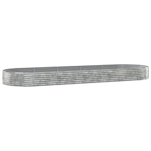 Plantenbak 450X140X36 Cm Gepoedercoat Staal Zilverkleurig