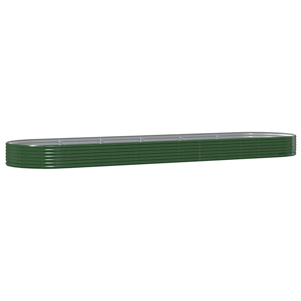 Plantenbak 523x140x36 cm gegalvaniseerd staal groen