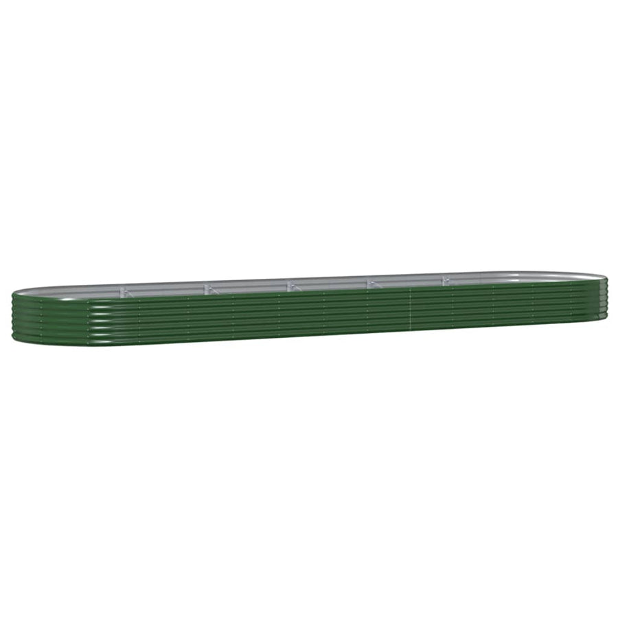 Plantenbak 523x140x36 cm gegalvaniseerd staal groen