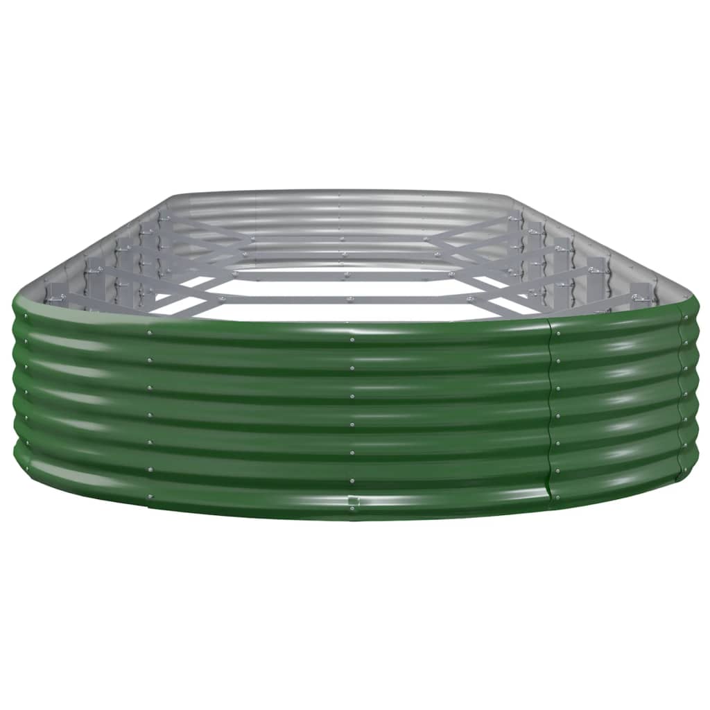 Plantenbak 523x140x36 cm gegalvaniseerd staal groen