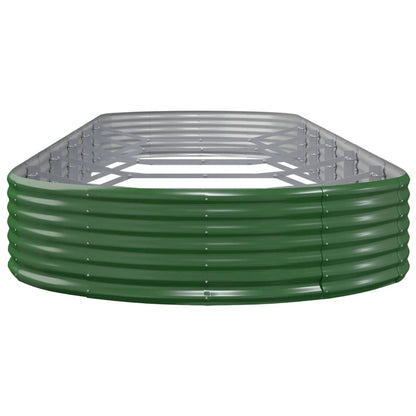 Plantenbak 523x140x36 cm gegalvaniseerd staal groen