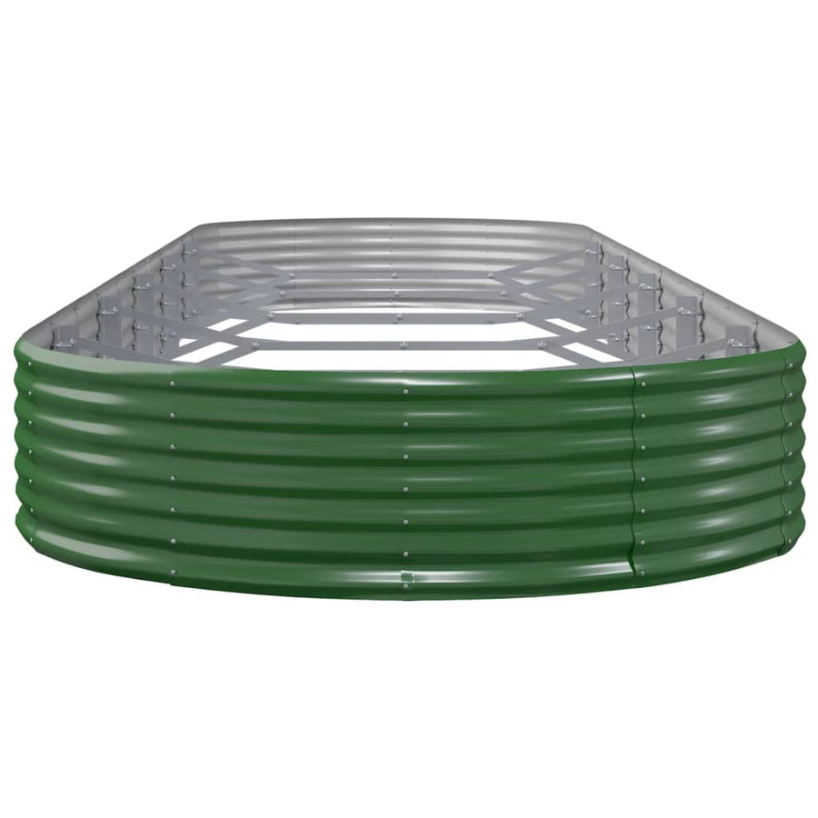 Plantenbak 523x140x36 cm gegalvaniseerd staal groen