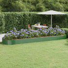 Plantenbak 523x140x36 cm gegalvaniseerd staal groen