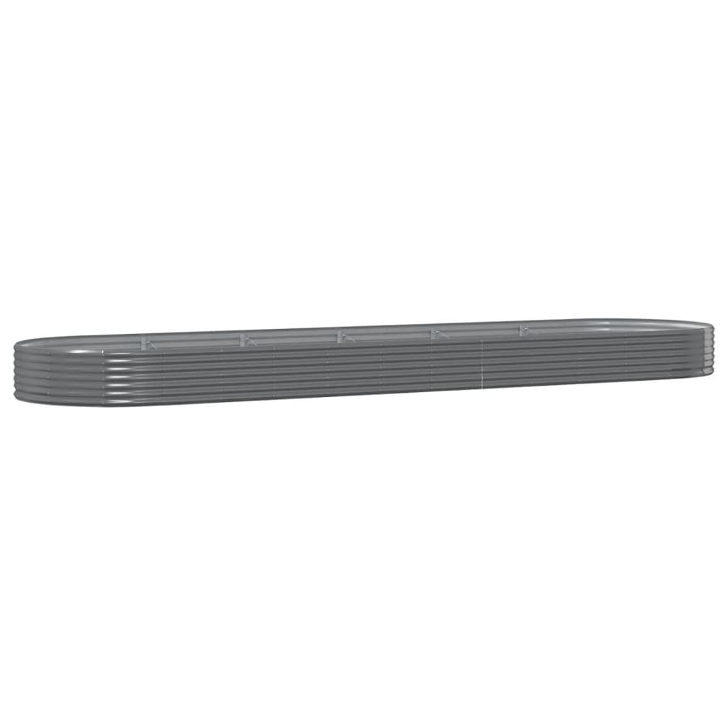 Plantenbak 523x140x36 cm gegalvaniseerd staal grijs