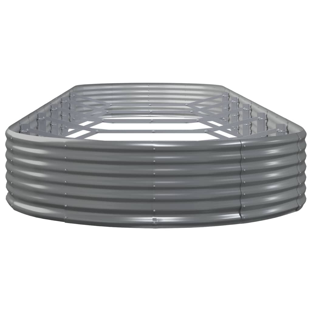 Plantenbak 523x140x36 cm gegalvaniseerd staal grijs