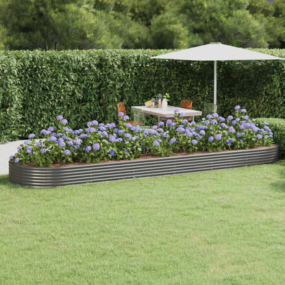Plantenbak 523x140x36 cm gegalvaniseerd staal grijs