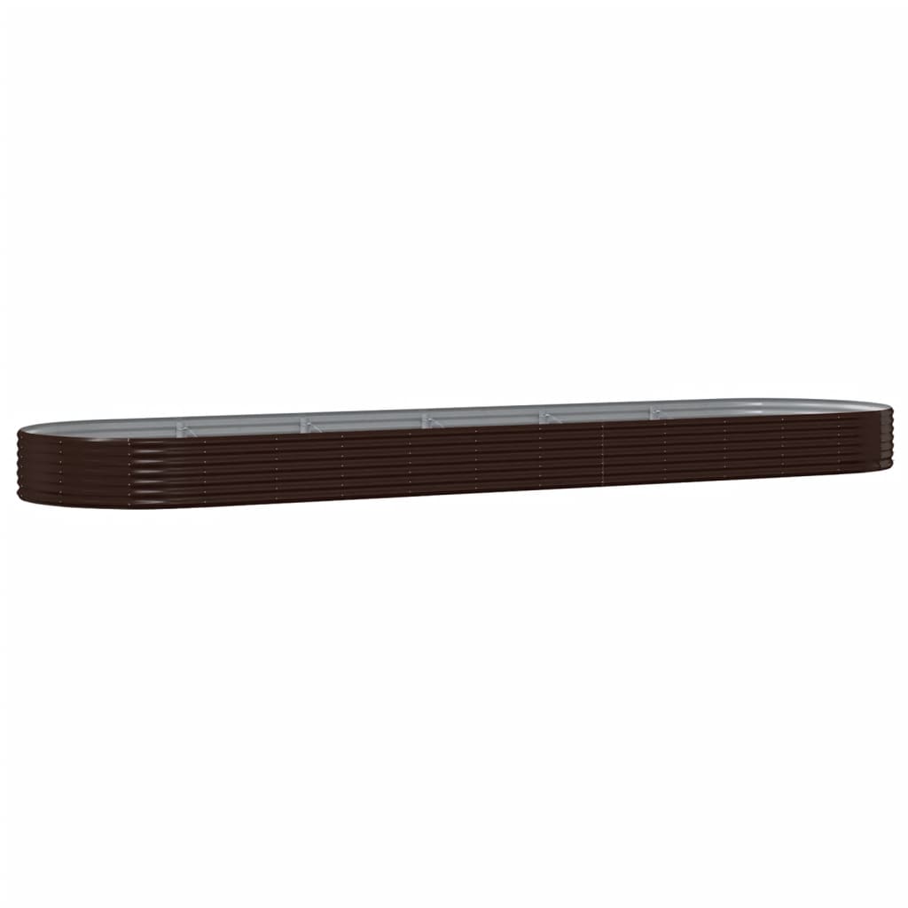 Plantenbak 523x140x36 cm gegalvaniseerd staal bruin