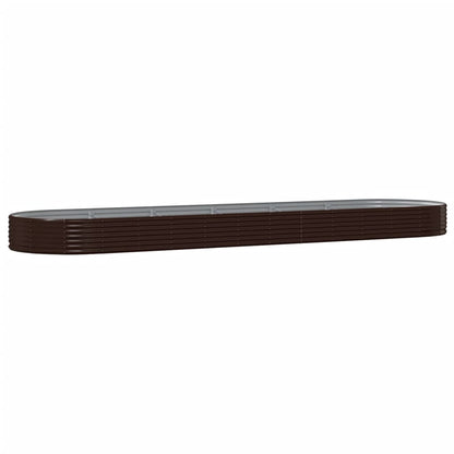 Plantenbak 523x140x36 cm gegalvaniseerd staal bruin