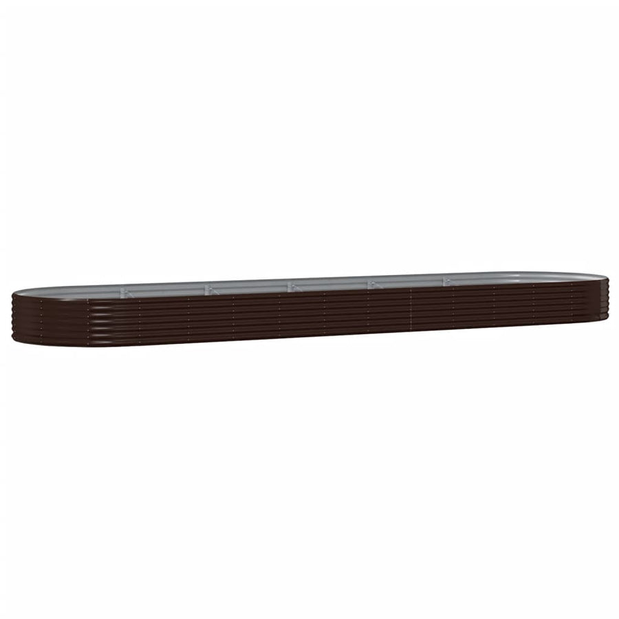 Plantenbak 523x140x36 cm gegalvaniseerd staal bruin