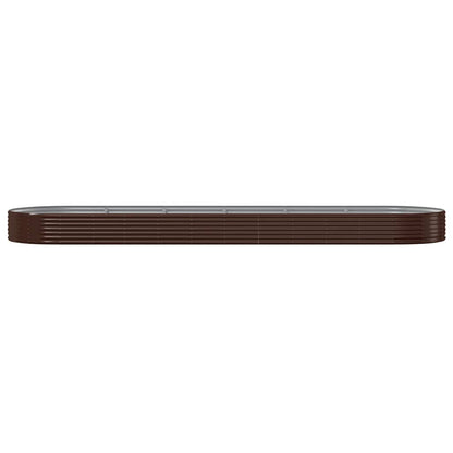 Plantenbak 523x140x36 cm gegalvaniseerd staal bruin