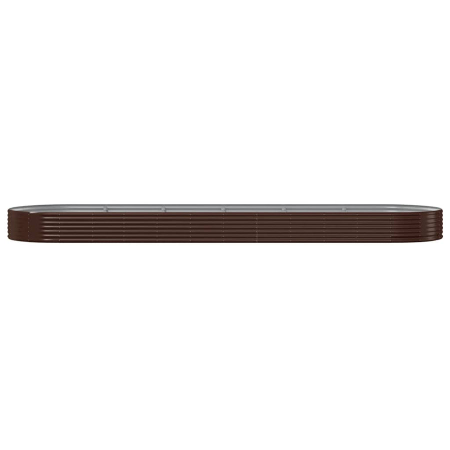Plantenbak 523x140x36 cm gegalvaniseerd staal bruin