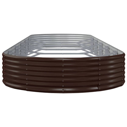 Plantenbak 523x140x36 cm gegalvaniseerd staal bruin