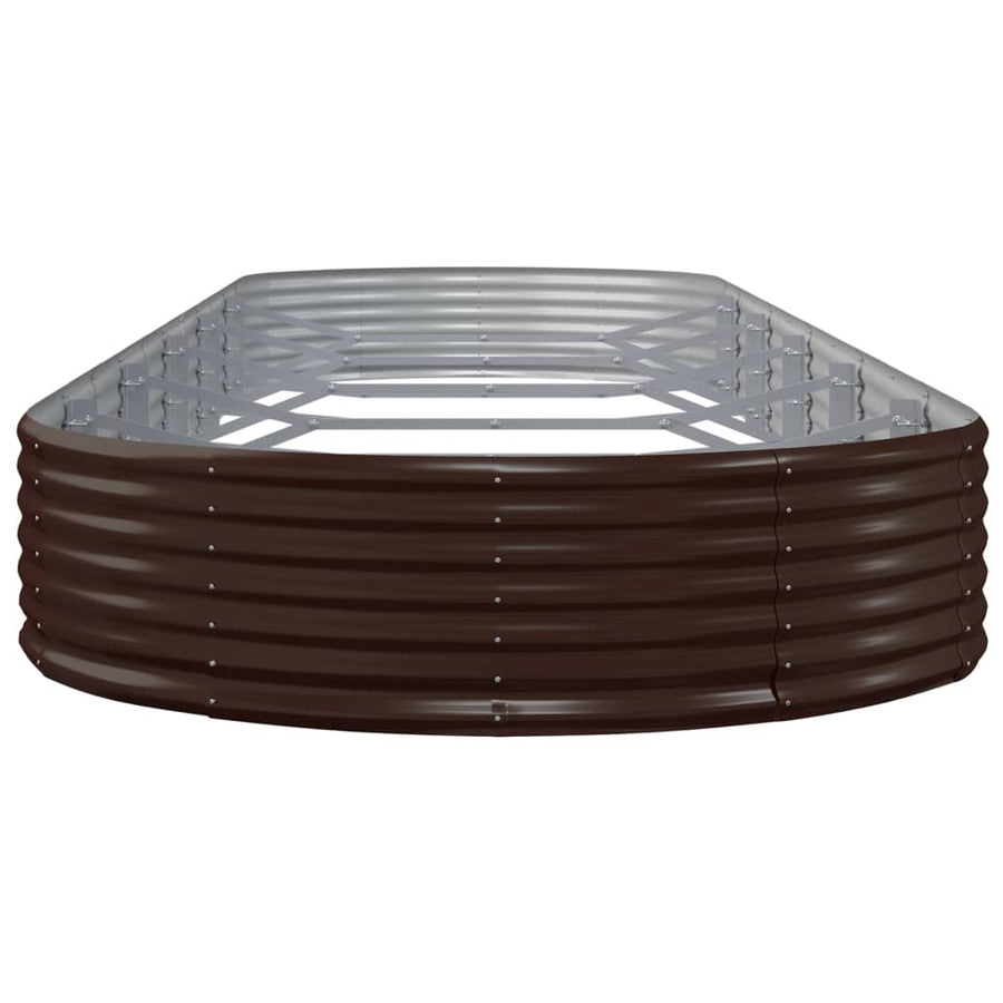 Plantenbak 523x140x36 cm gegalvaniseerd staal bruin