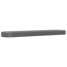 Plantenbak 600x140x36 cm gegalvaniseerd staal grijs