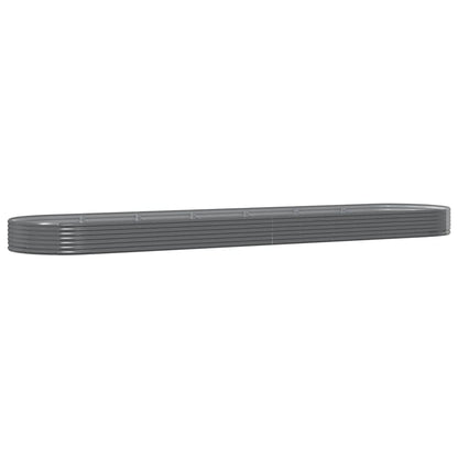 Plantenbak 600x140x36 cm gegalvaniseerd staal grijs