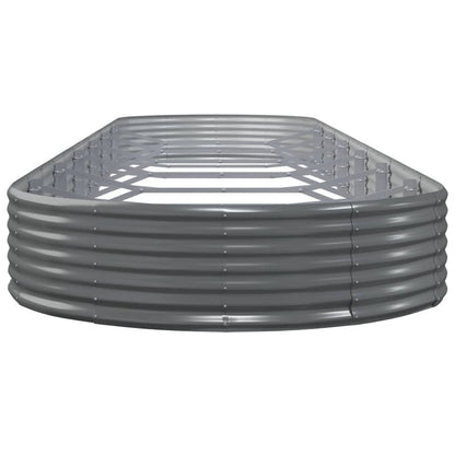 Plantenbak 600x140x36 cm gegalvaniseerd staal grijs