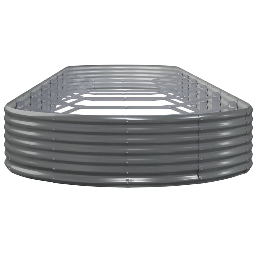 Plantenbak 600x140x36 cm gegalvaniseerd staal grijs