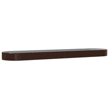 Plantenbak 600x140x36 cm gegalvaniseerd staal bruin