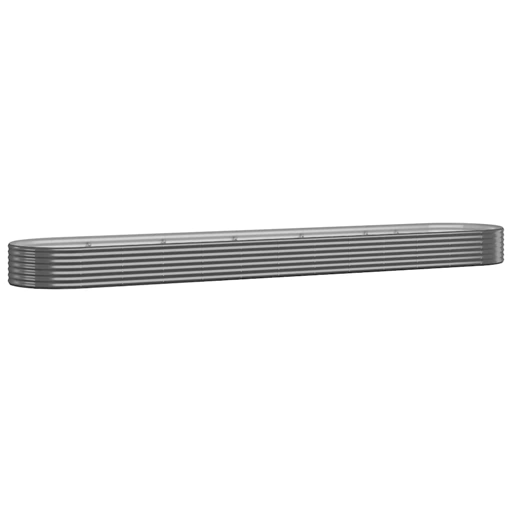 Plantenbak 600x140x36 cm gegalvaniseerd staal antracietkleurig