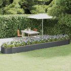 Plantenbak 600x140x36 cm gegalvaniseerd staal antraciet