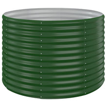 Plantenbak 100X100X68 Cm Gepoedercoat Staal Groen