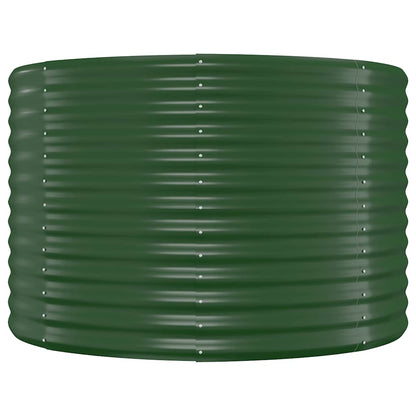 Plantenbak 100x100x68 cm gegalvaniseerd staal groen
