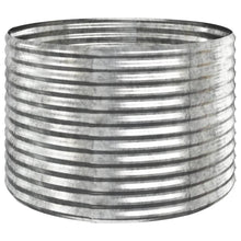 Plantenbak Gepoedercoat Staal Kleurig 100 x 100 x 68 cm Zilver
