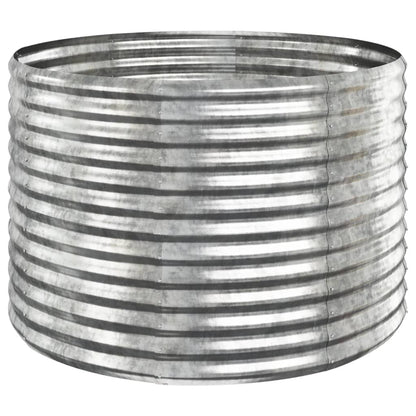 Plantenbak Gepoedercoat Staal Kleurig 100 x 100 x 68 cm Zilver