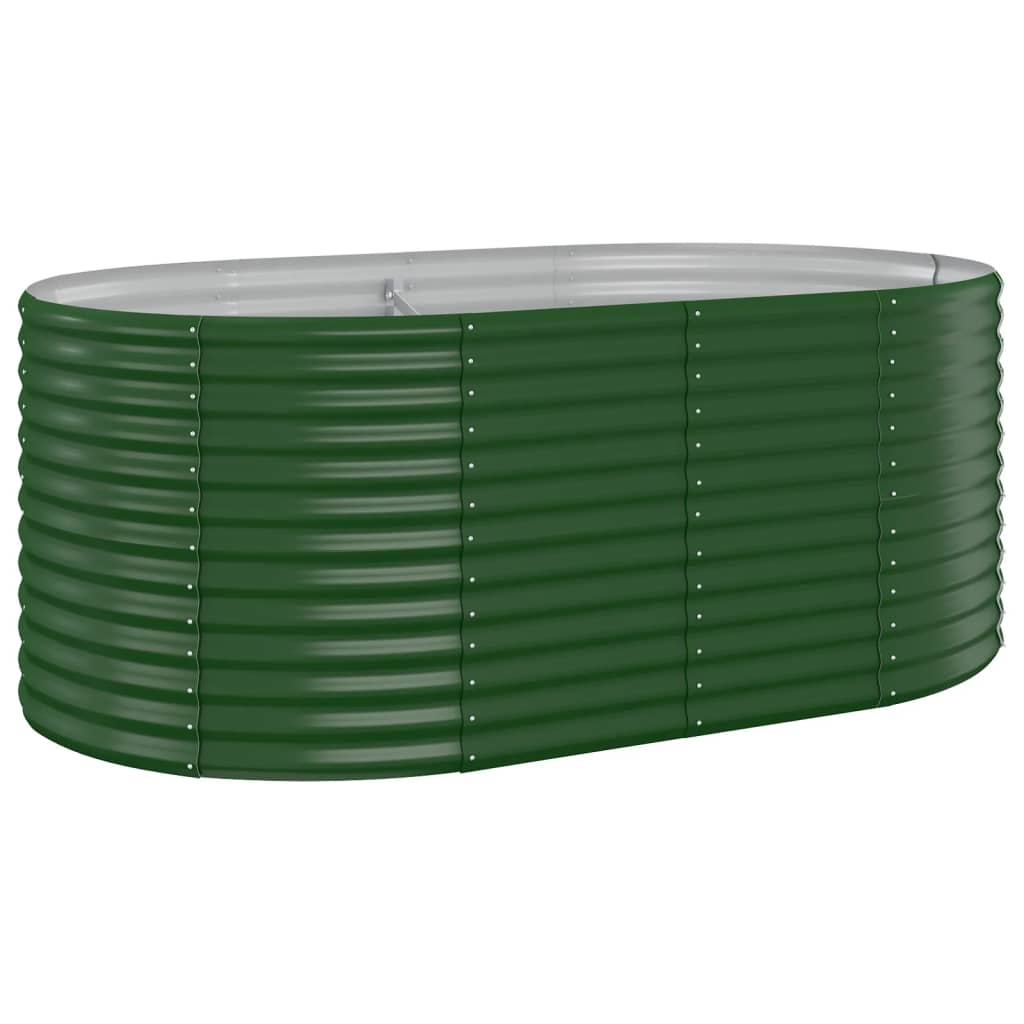 Plantenbak Gepoedercoat Staal 175 x 100 x 68 cm Groen