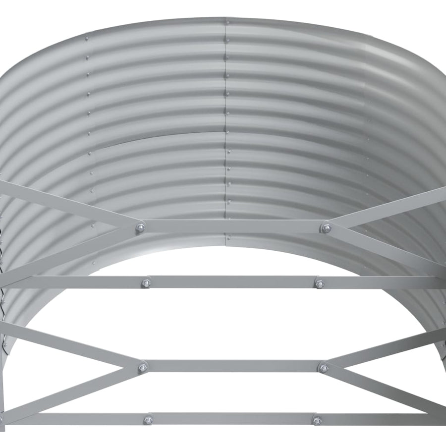 Plantenbak Gepoedercoat Staal 175 x 100 x 68 cm Groen